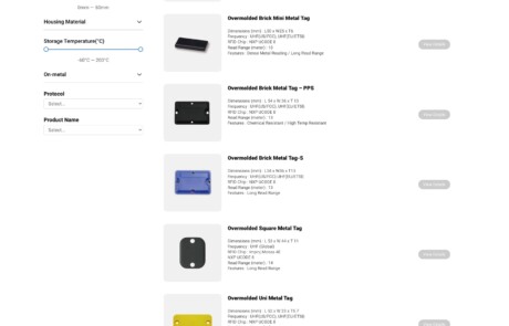 產品篩選器 | 網頁設計公司 | 振作雲科技